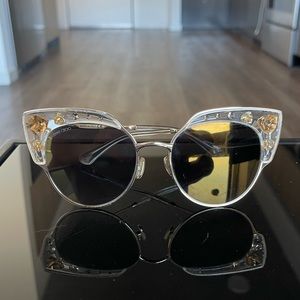 RARE Jimmy Choo Crystal Cat-Eye Sunglasses